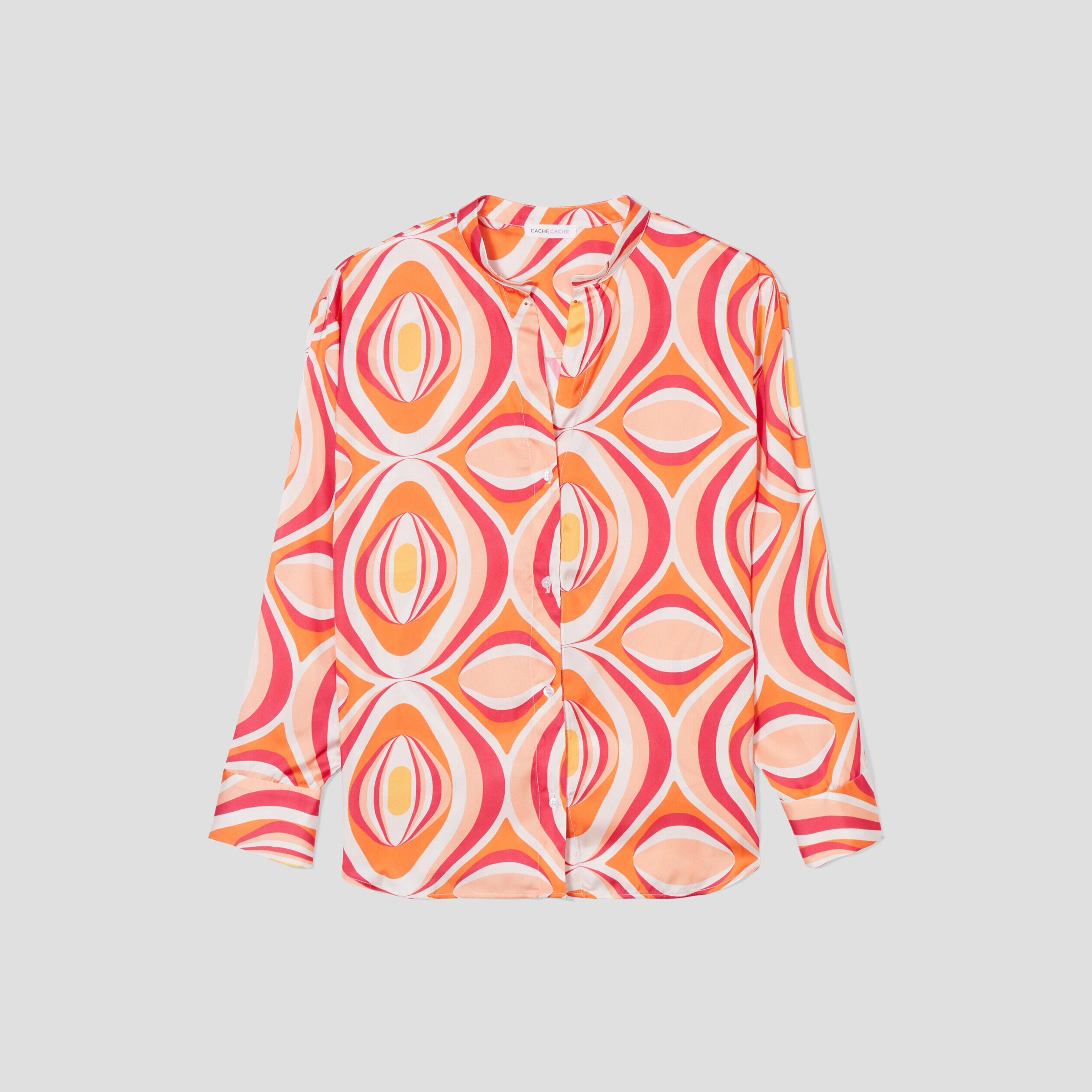 Chemise manches longues blanc femme | Cache Cache