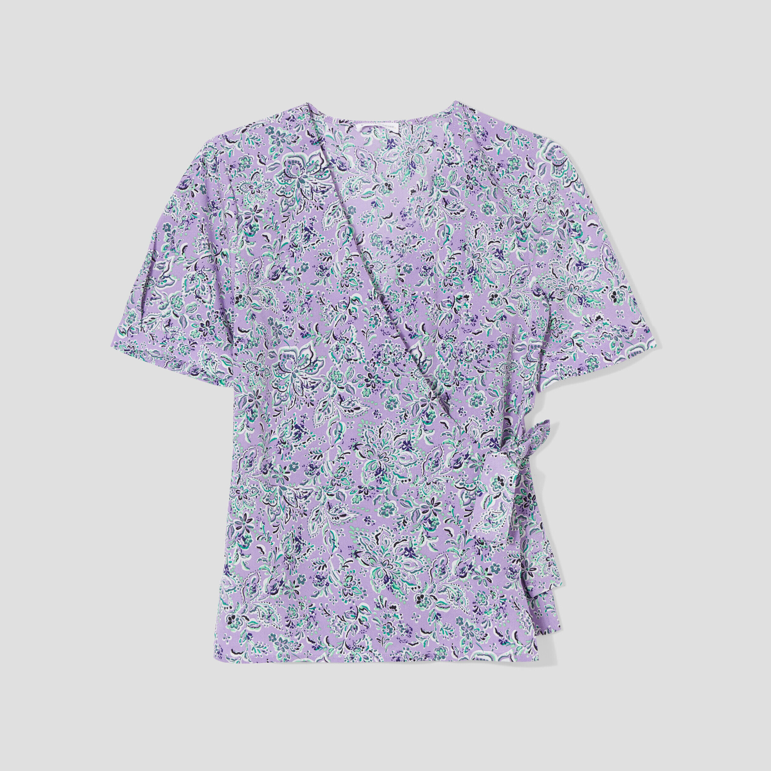 Blouse manches courtes violet femme | Cache Cache