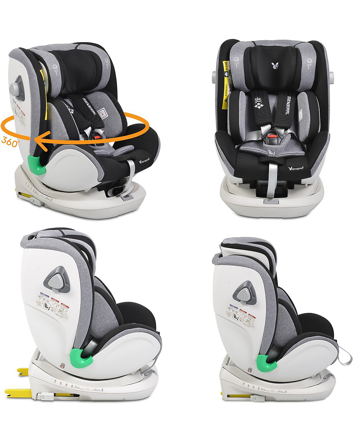 Kindersitz General Gruppe 0+/1/2/3 (0-36) kg Isofix Kindersitze