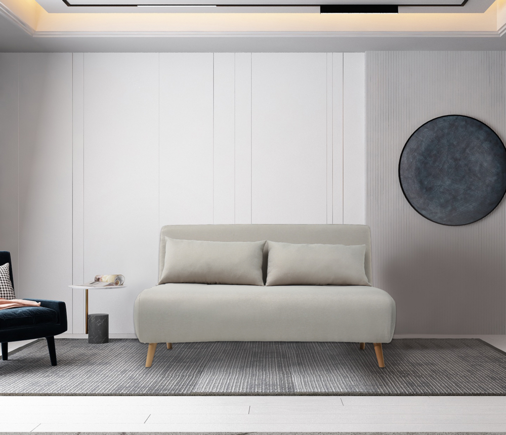 Happy Home Happy Home Schlafsessel inkl. Kissen 141 x 90 x 71 cm hellgrau