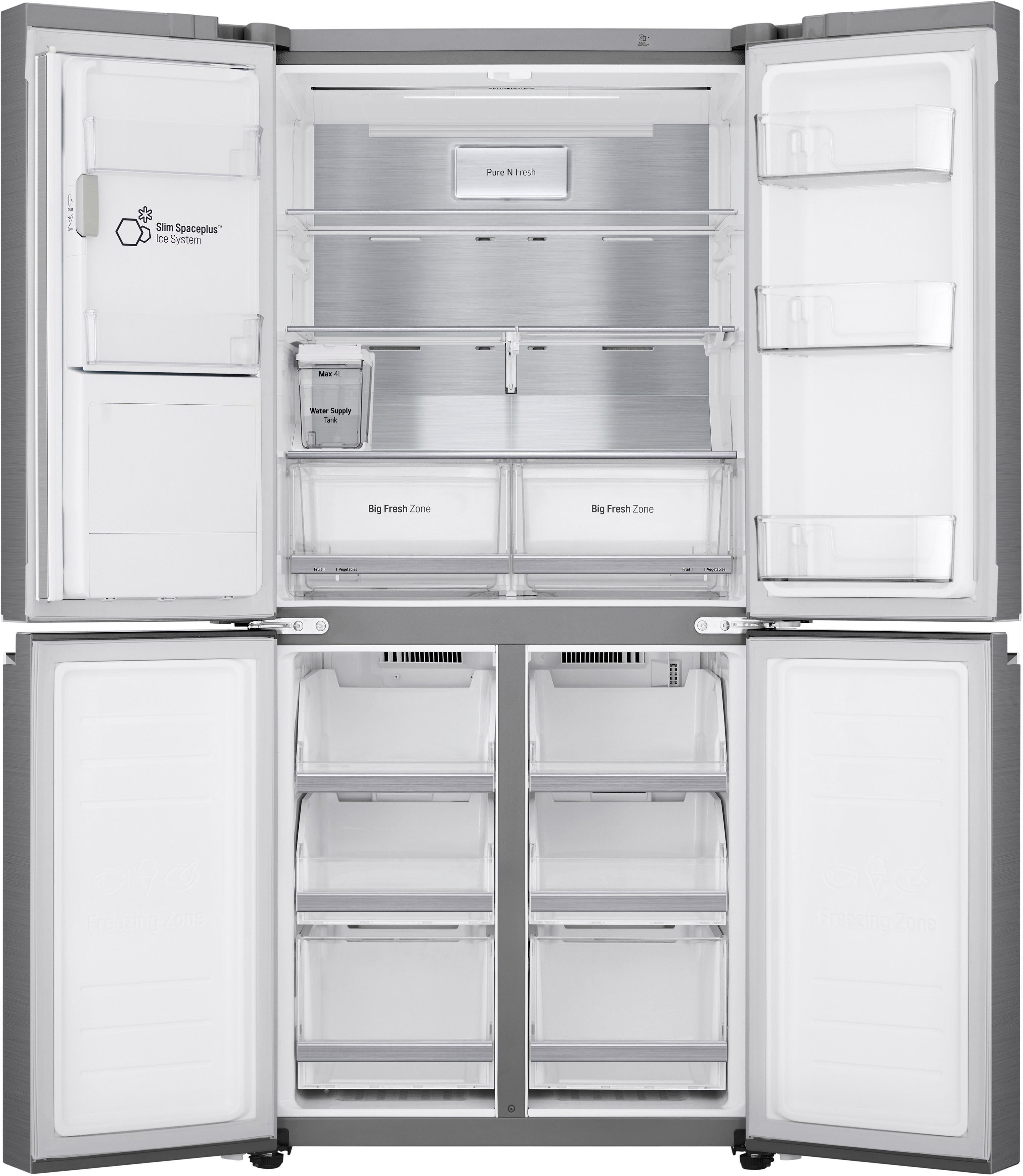 LG Side-by-Side GML844PZAE, 178,7 cm hoch, 83,5 cm breit