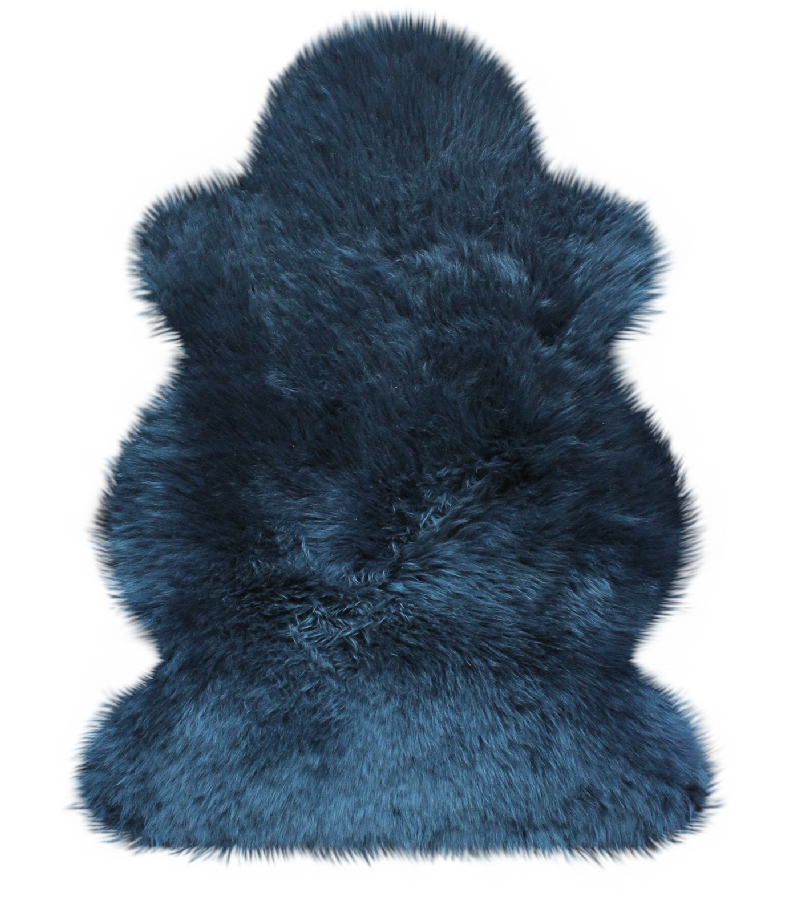 Australisches Lammfell Indigoblau 68 x 100 cm