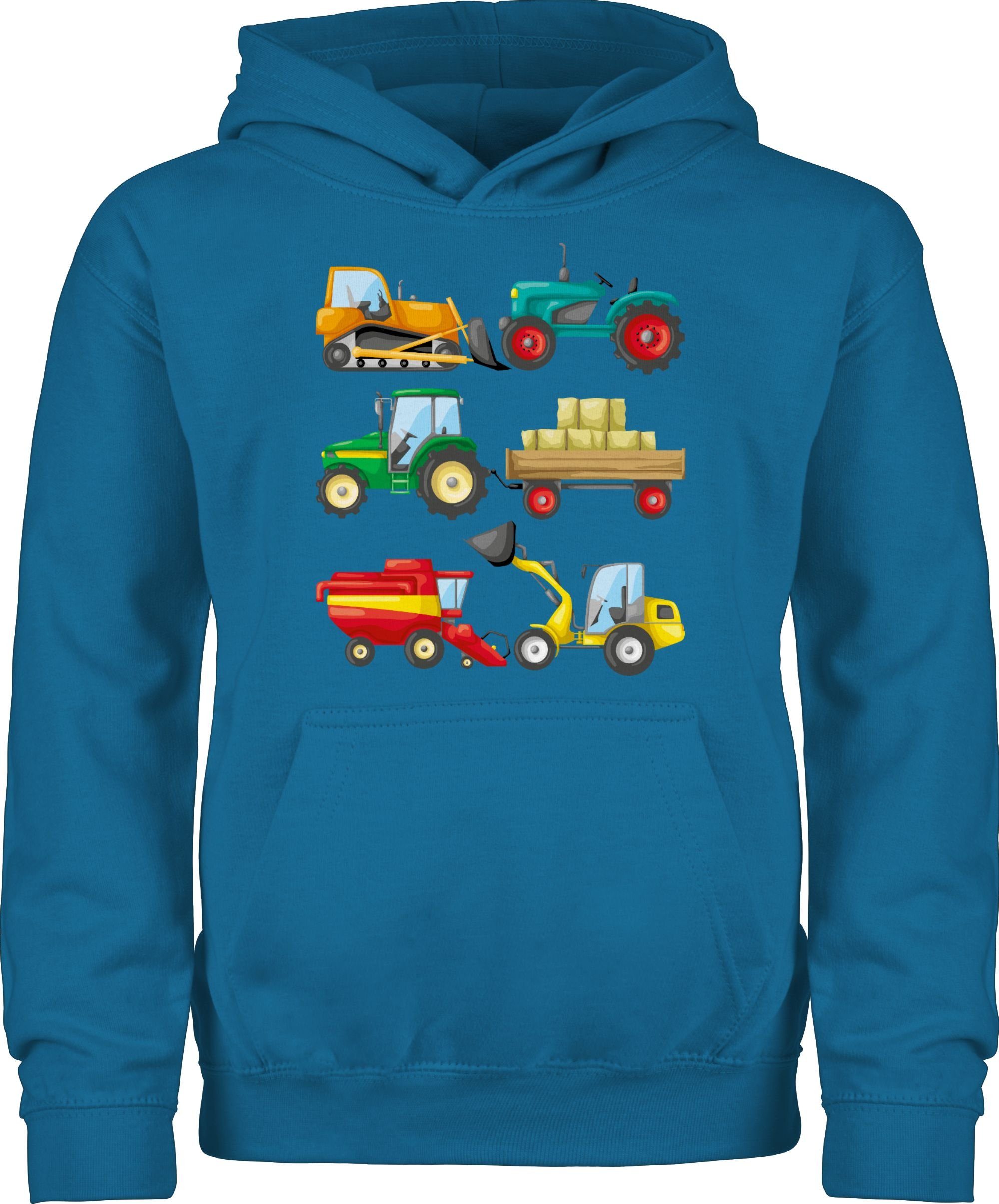 Shirtracer Hoodie Traktoren Kinder Fahrzeuge