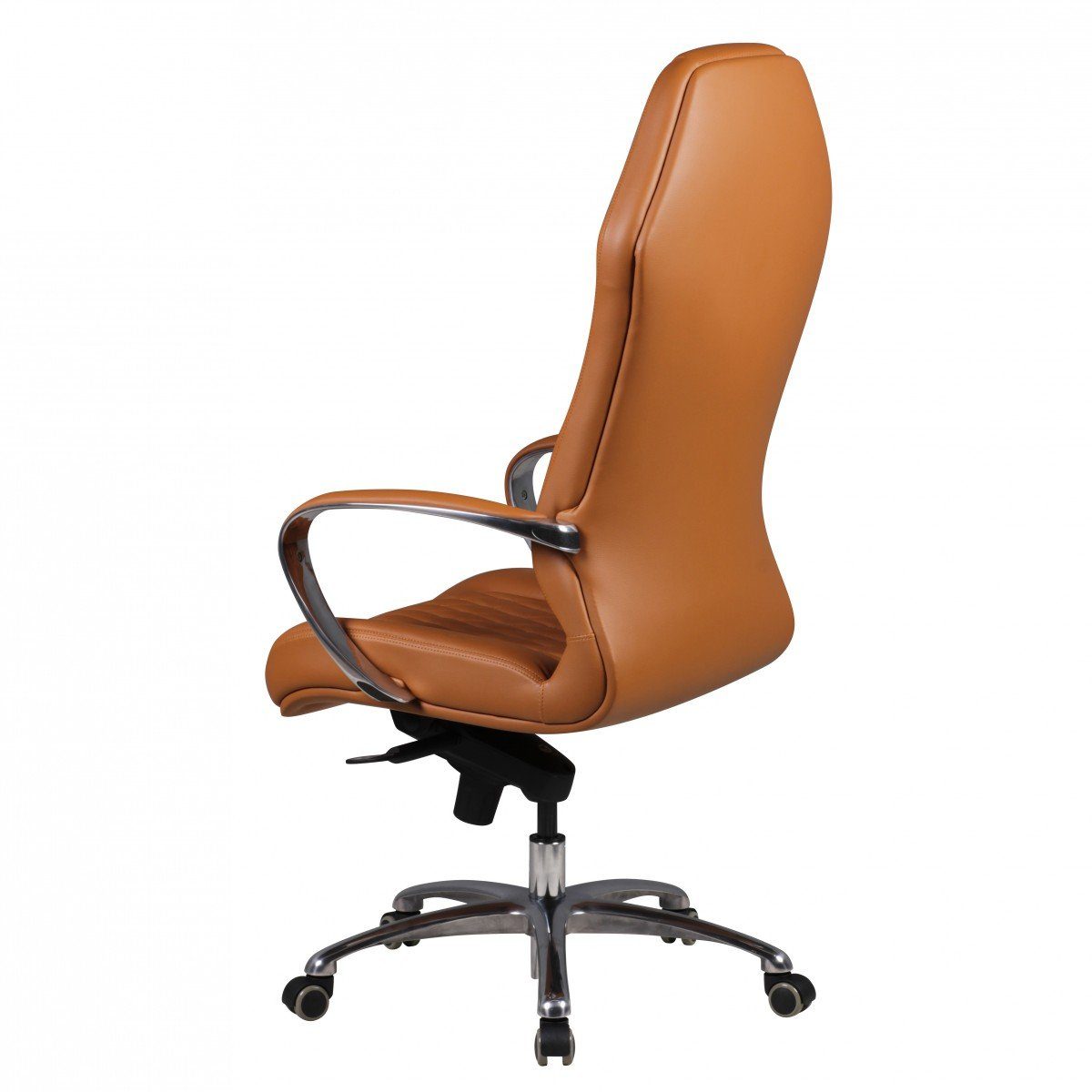 Amstyle Chefsessel SPM1.296 (Bürostuhl MONTEREY Echtleder Caramel 120KG), Schreibtischstuhl Hohe Rückenlehne mit Kopfstütze
