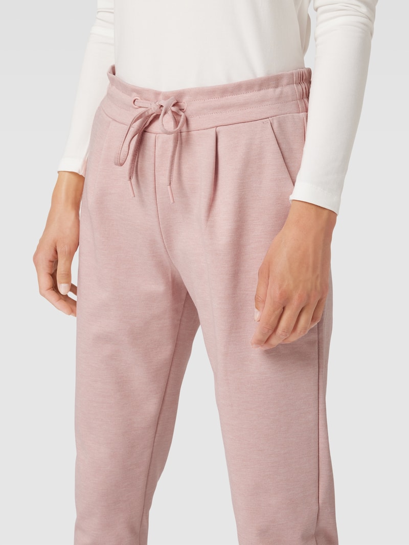 Sweatpants mit Tunnelzug Modell 'KATE' in altrosa meliert