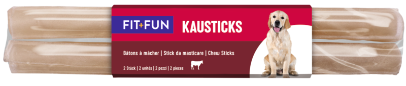 FIT+FUN Snacks FIT+FUN Kausticks ca. 25cm 2x2 Stück