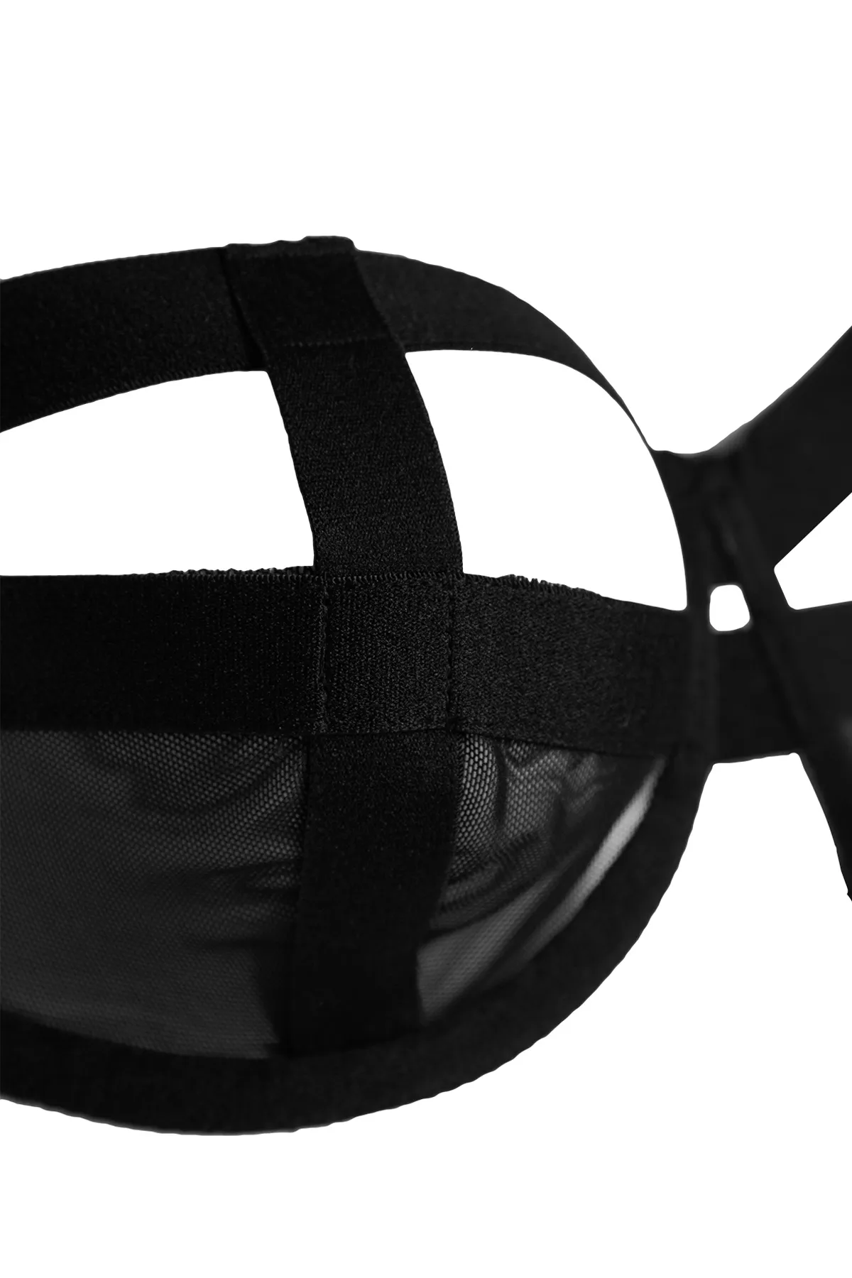Trendyol Collection  Schwarzer, kappenloser Strick-BH mit Tüll und Banddetail, Seilträgern THMAW24SU00025