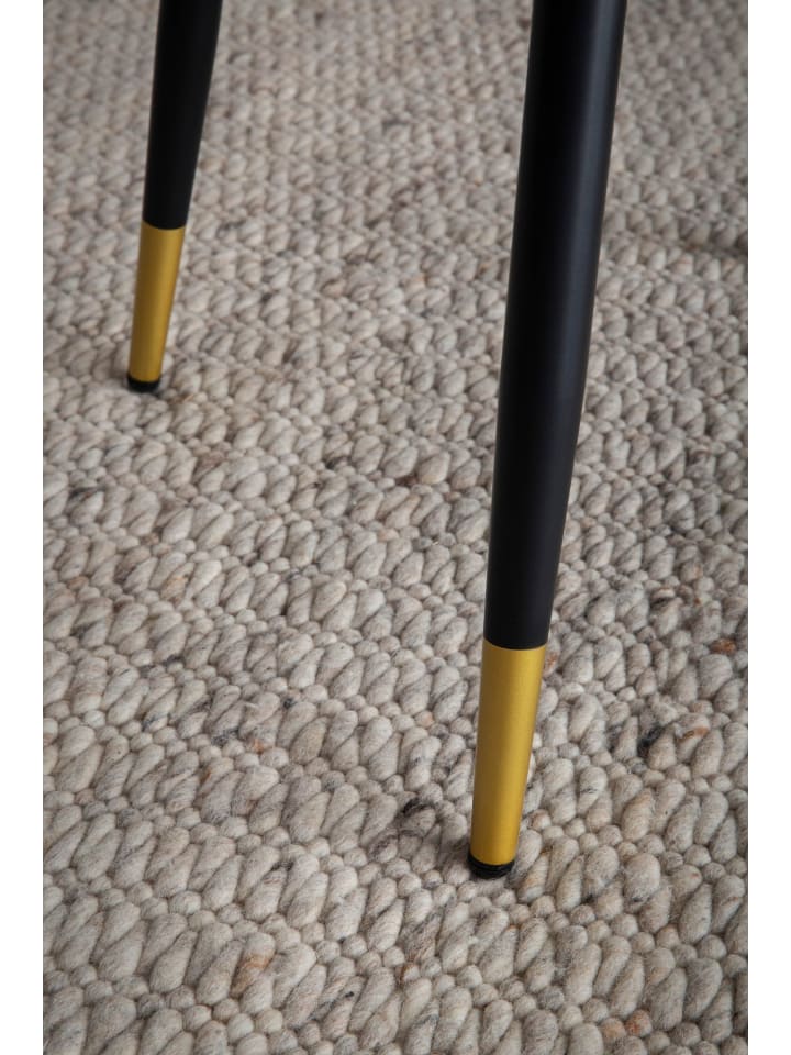 KADIMA DESIGN Esszimmerstuhl 2er Set Samt Küchenstuhl mit Metallbeinen, in Beige günstig kaufen onesize