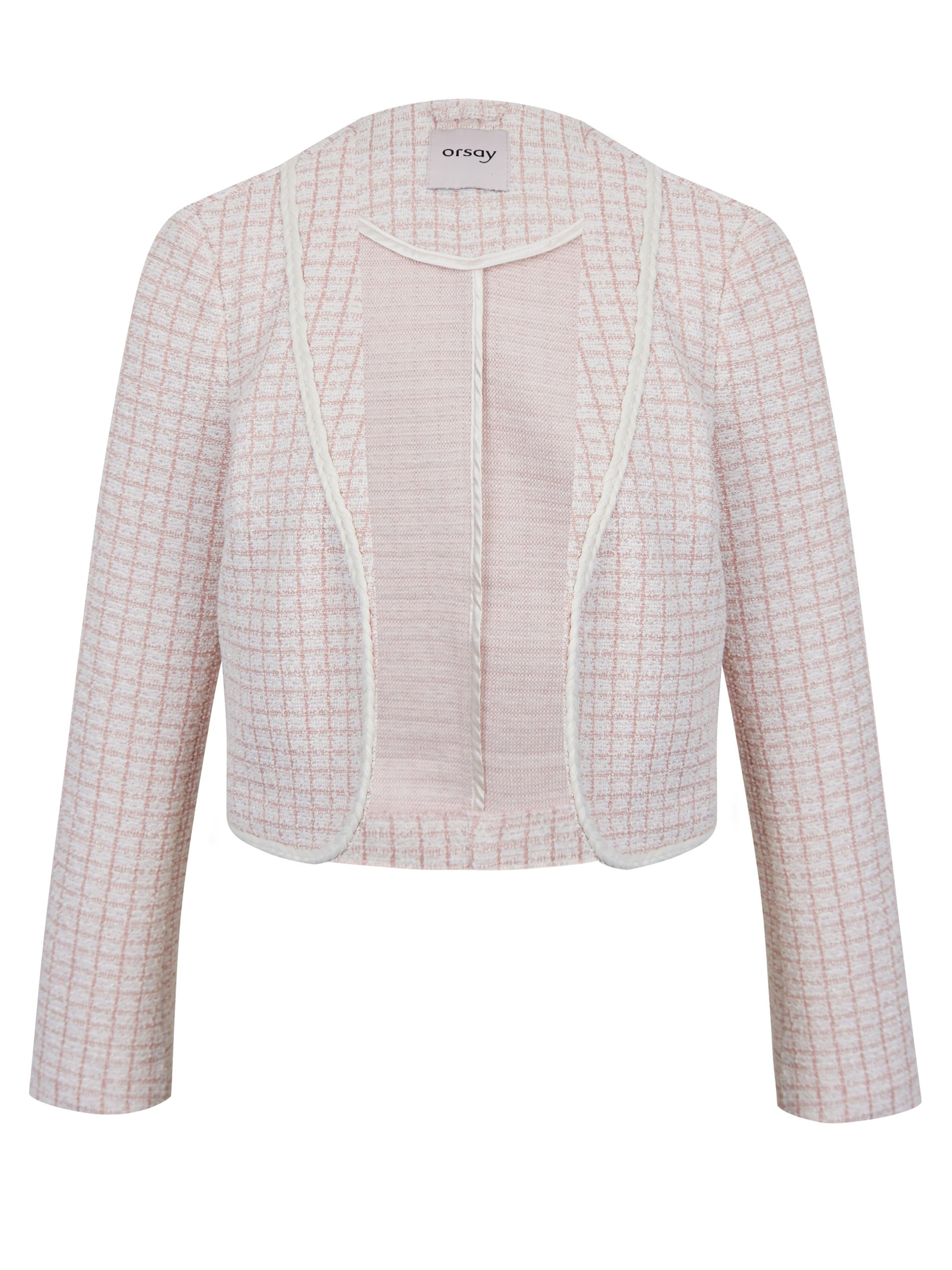 Hellrosa Damen-Tweed-Jacke ORSAY