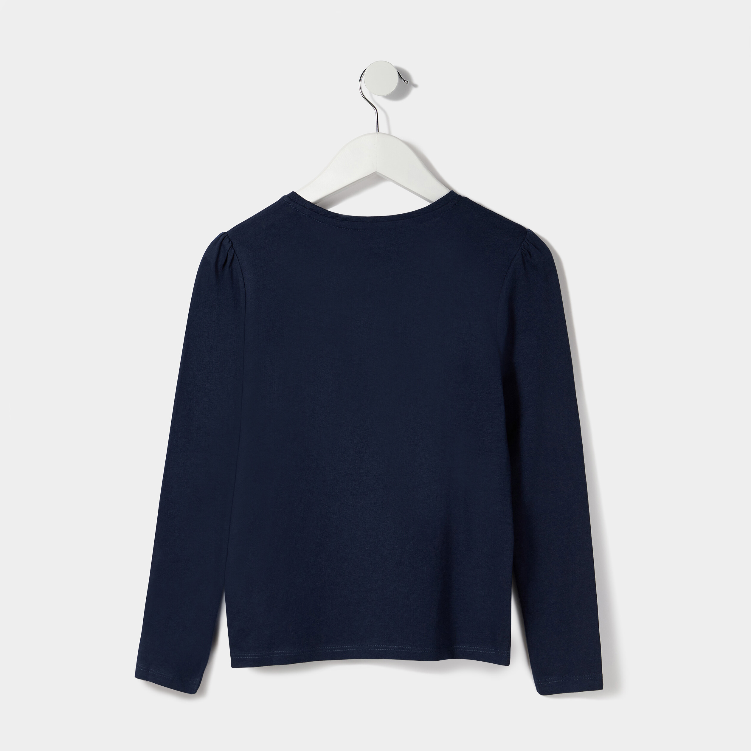 T-shirt avec sequins réversibles bleu marine fille | La Halle
