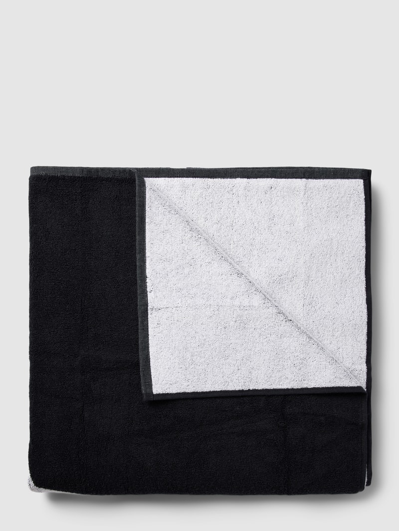 Handtuch mit Label-Detail in schwarz