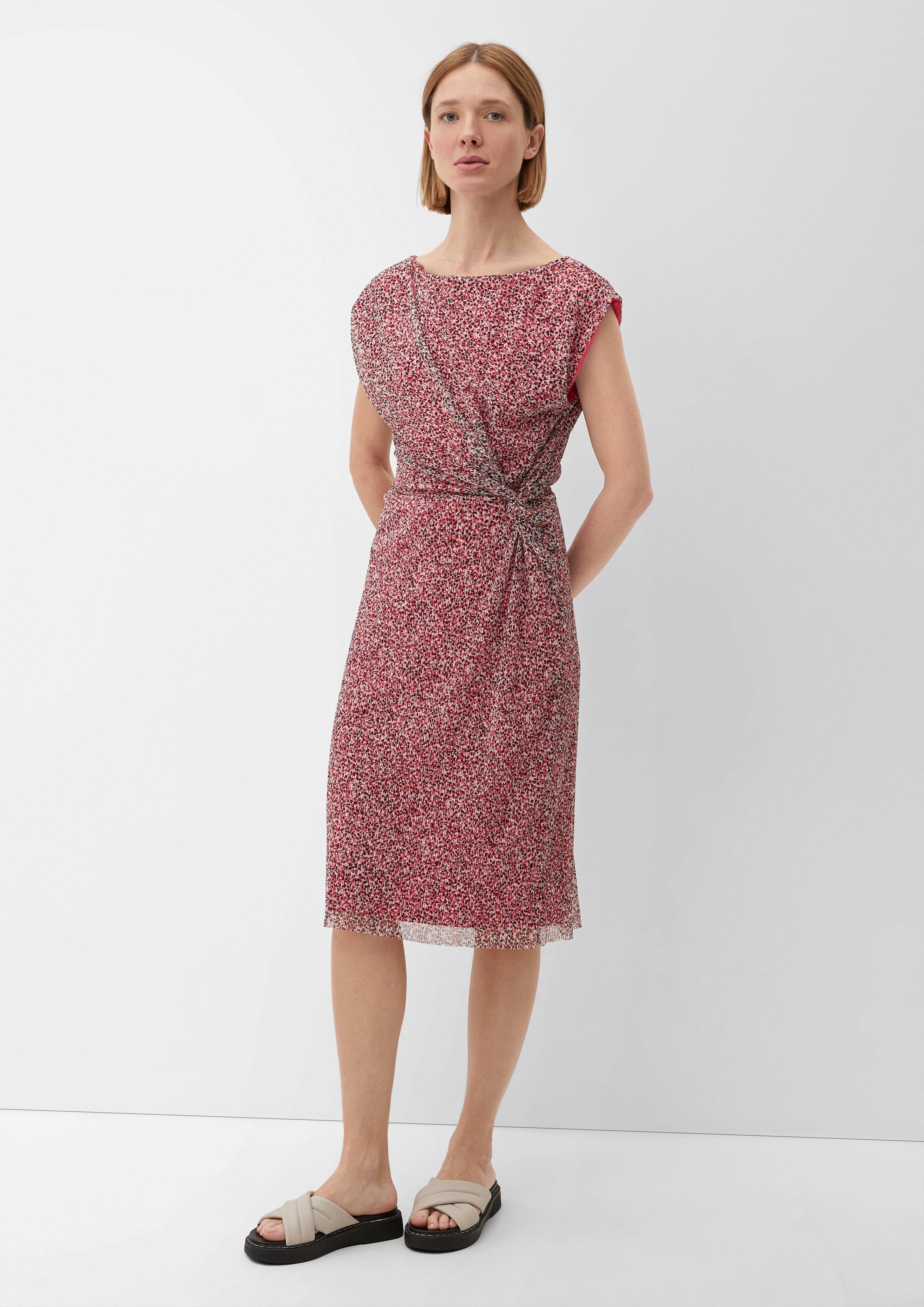 Mesh-Kleid mit Plisseefalten  2132481-45A5