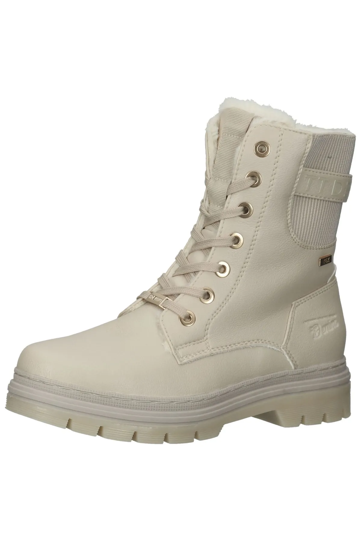 Tom Tailor  Stiefelette - Beige - Blockabsatz