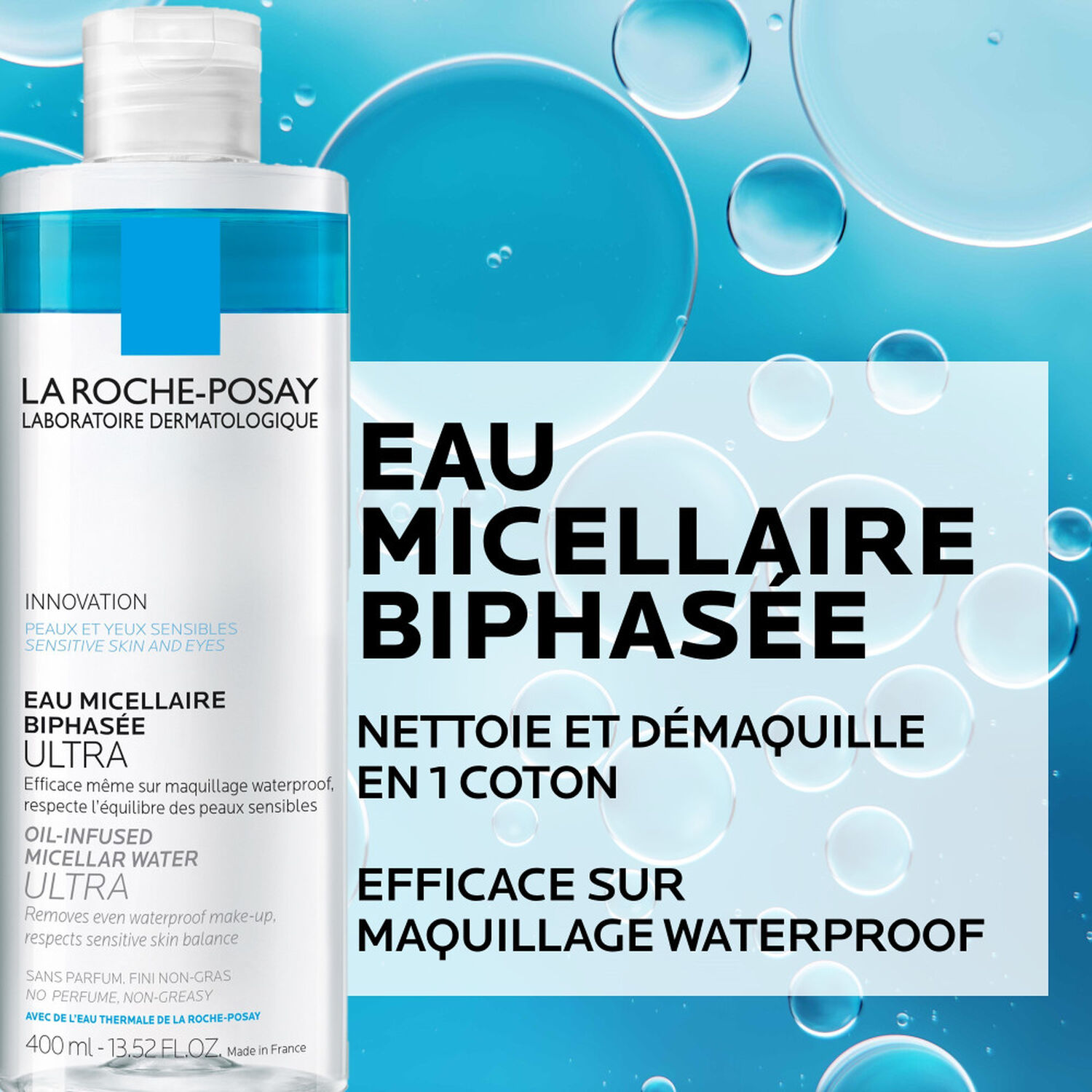 la roche-posay Eau Micellaire Ultra Démaquillant & Nettoyant 400 ml