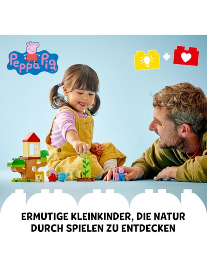 LEGO Bausteineset Duplo Pink Peppas Garten mit Baumhaus, ab 24 Monate günstig kaufen onesize