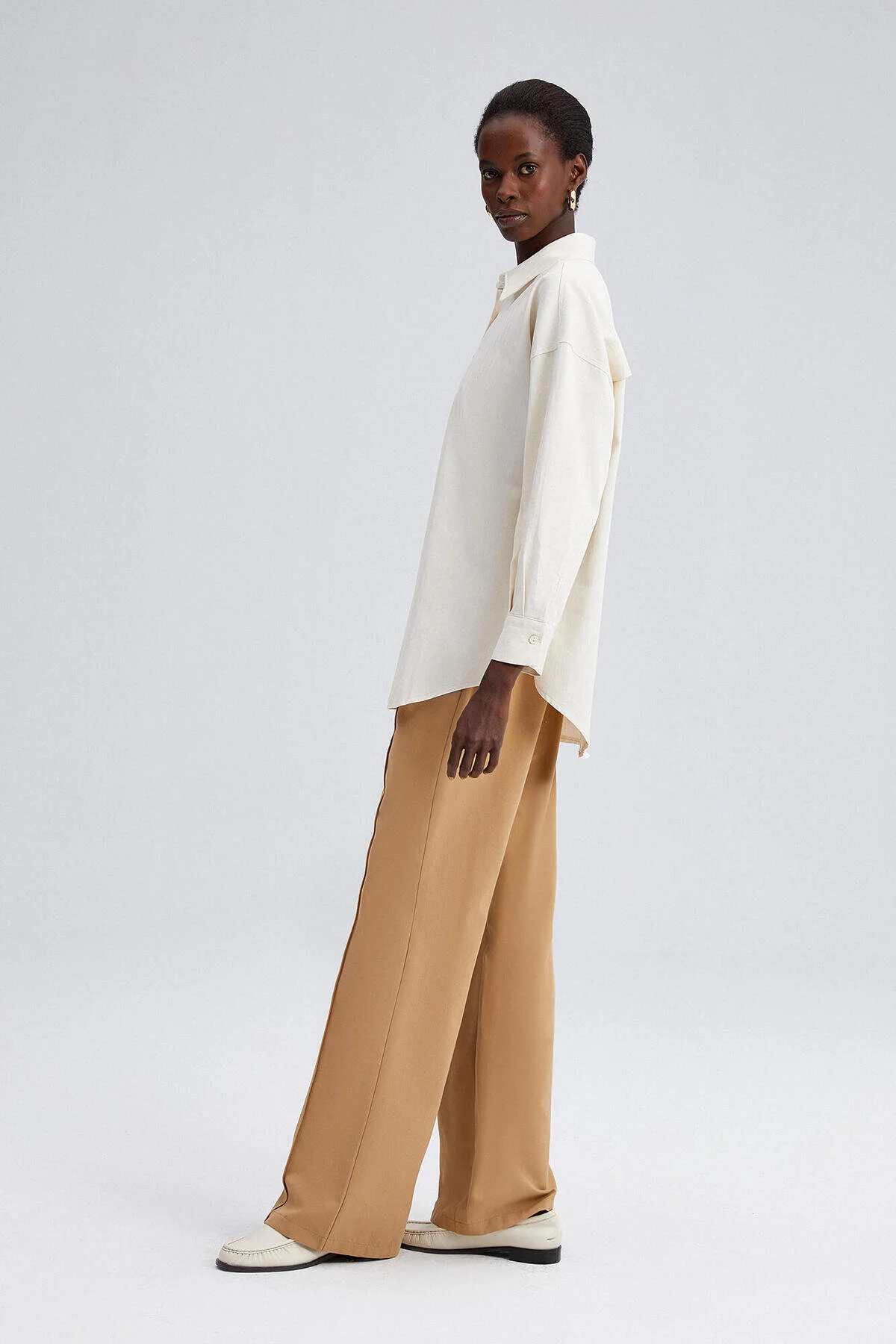 Touché Privé  Hemd - Beige - Regular Fit