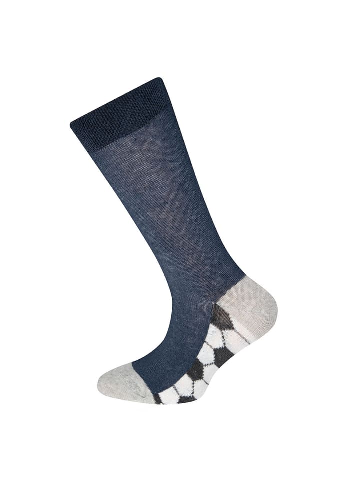 ewers 6er-Set Socken 6er Pack Fußball in grau-blau günstig kaufen