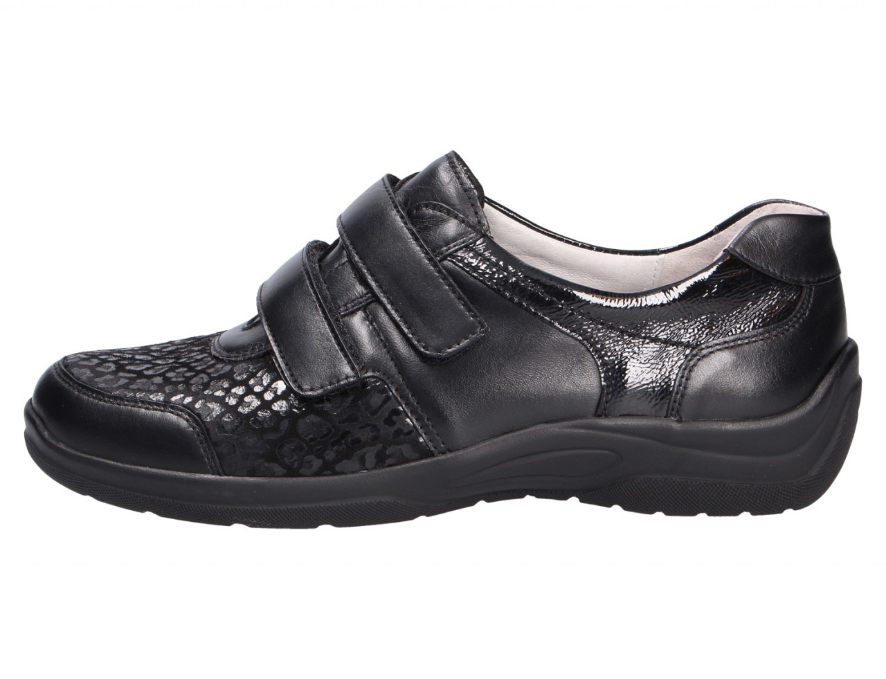 WALDLÄUFER Komfort Slipper schwarz 312H01