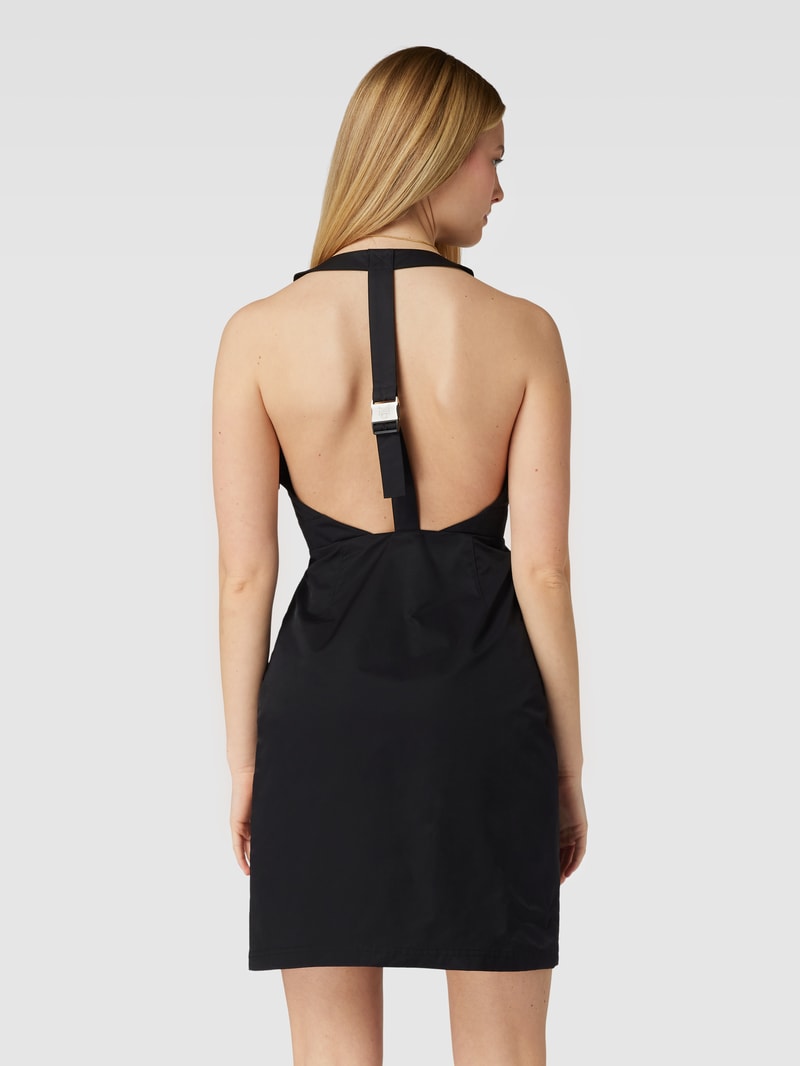 Knielanges Kleid mit Cut Out in black