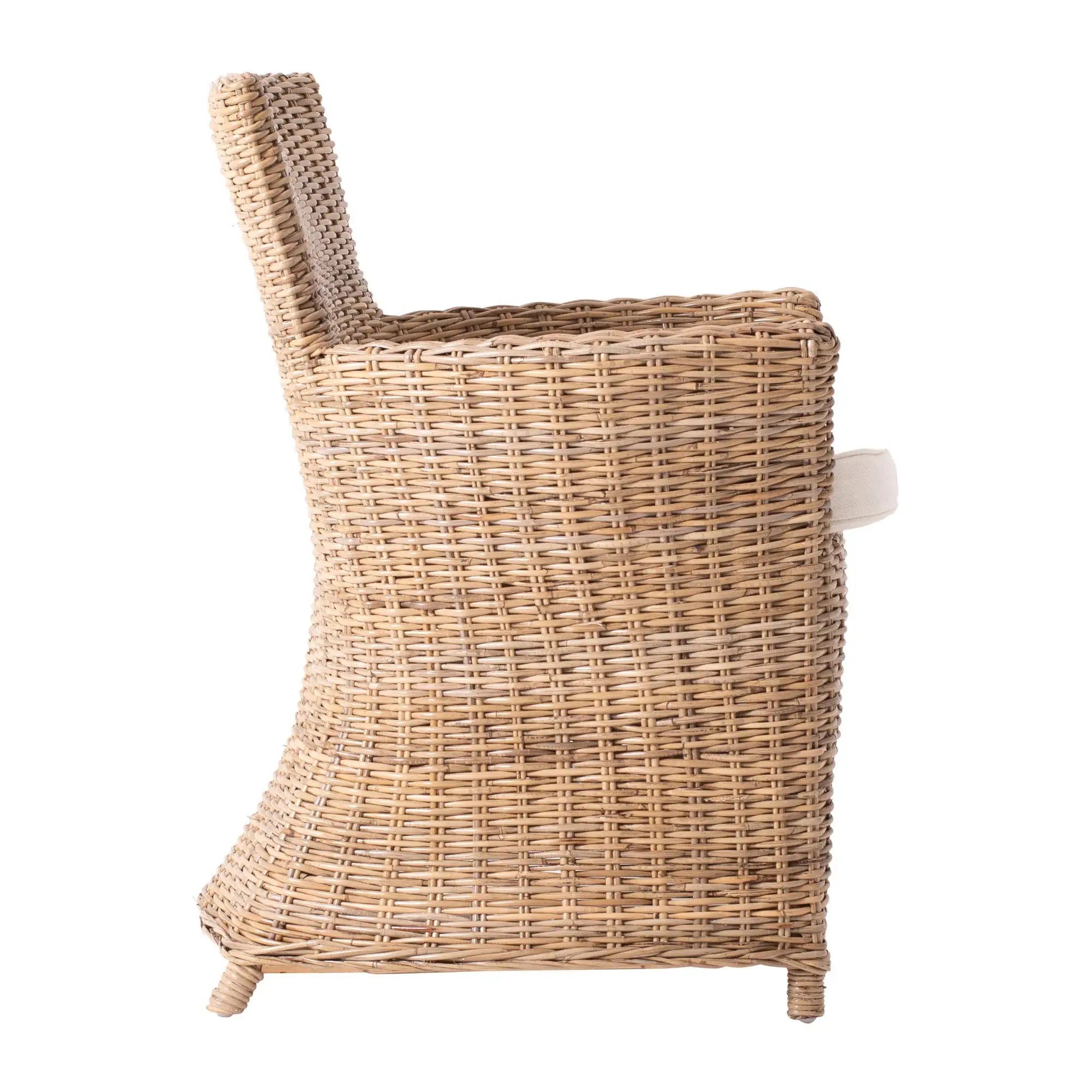 Novasolo Rattanstuhl Wickerworks (2er-Set Stühle, 2 St), Niedrige Rückenlehne, Bishop, Bishop Esszimmerstuhl (2er-Set)