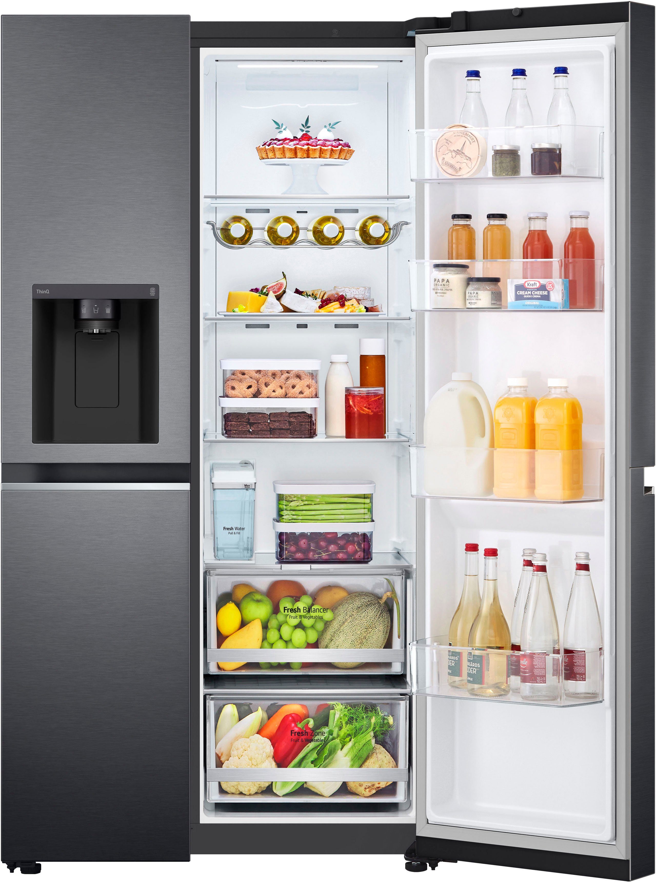 LG Kühl-/Gefrierkombination GSLV71MCLE, 179 cm hoch, 91,3 cm breit