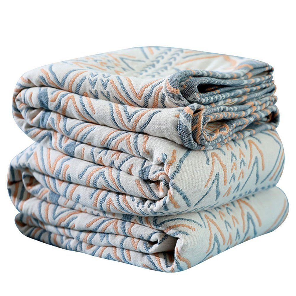 Baumwollbettdecke, Decke Baumwolle mit Fransen Doppelseitig150x230cm Sofa Blanket Cover, FELIXLEO