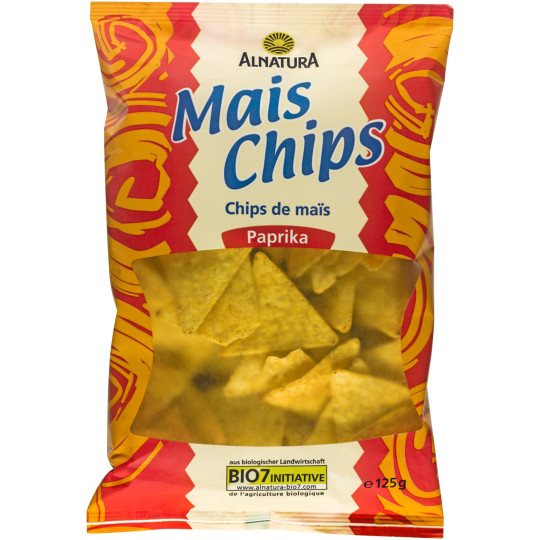 Alnatura Bio Mais Chips Paprika 125G