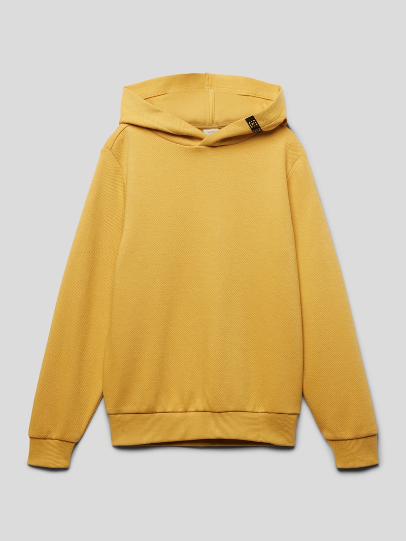Hoodie mit Kapuze in senfgelb