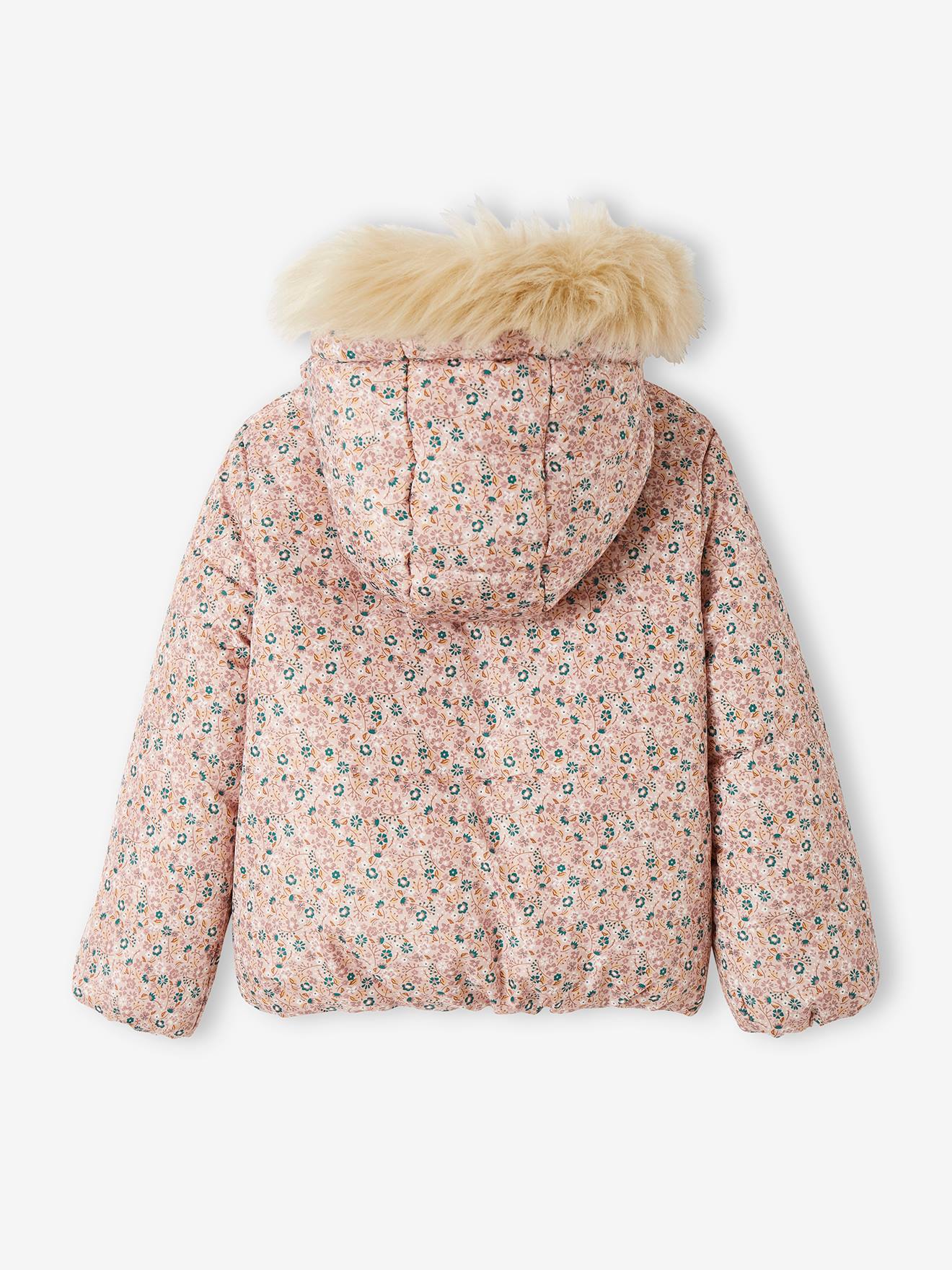 Vertbaudet Kurze Mädchen Steppjacke mit Recycling-Polyester - hellviolett
