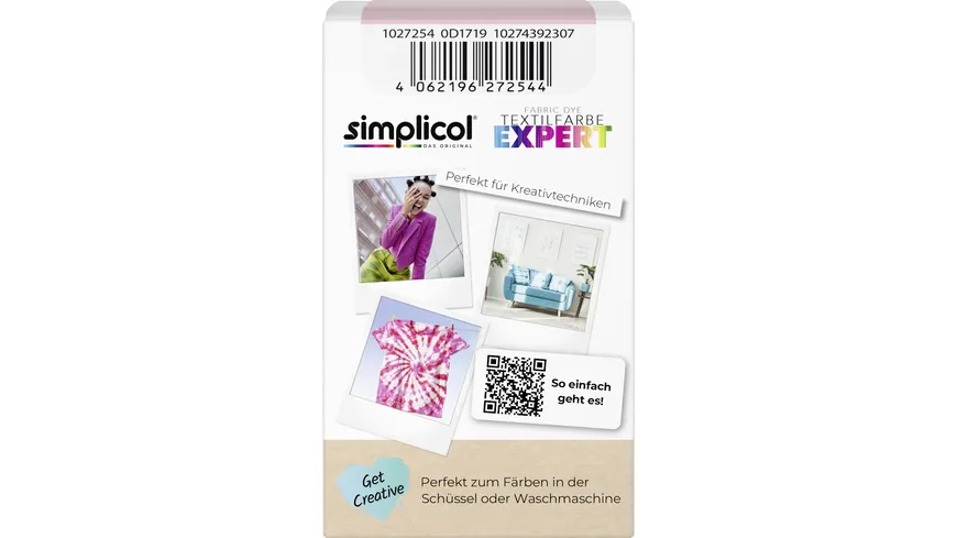 simplicol Textilfarbe Expert Strawberry-Cream 150 g