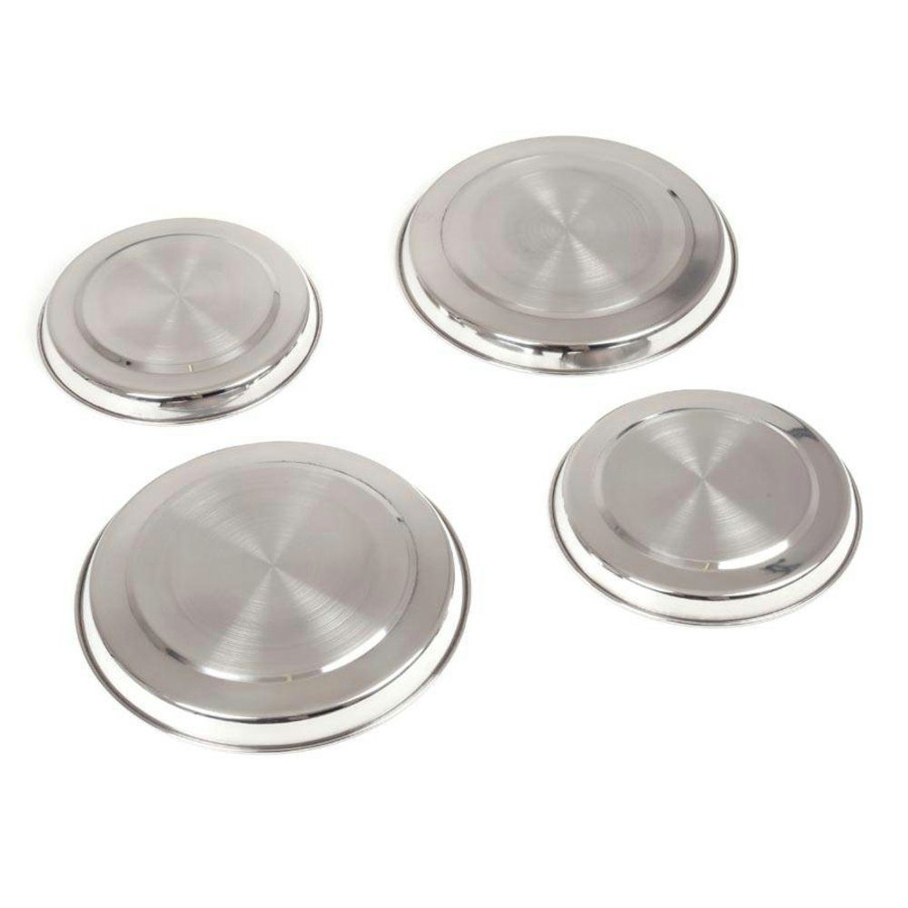 Haushalt International Herd-Abdeckplatte, (Set, 4 tlg), Abdeckung aus Edelstahl