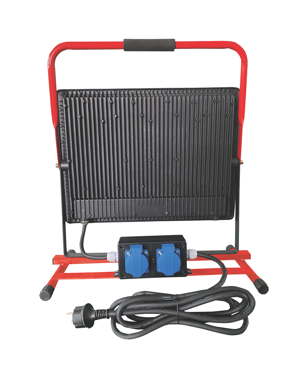 BOXTEC LED Arbeitsleuchte, Baustrahler, PRO-LINE FIXSTAND 300W, 24000lm, 6500K, IP54, 2 Steckdosen