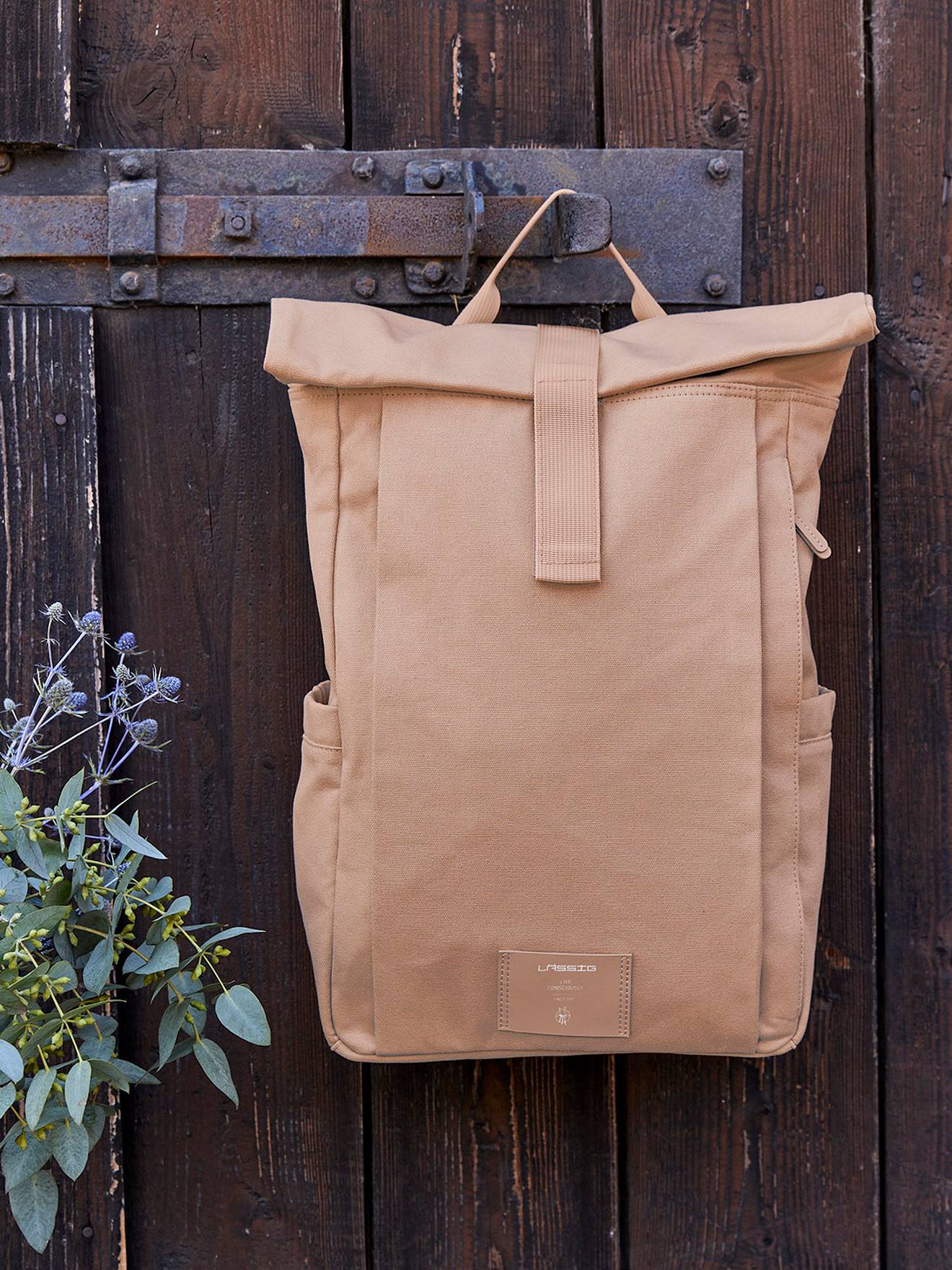 Sac à dos à langer Green Label LÄSSIG Rolltop olive