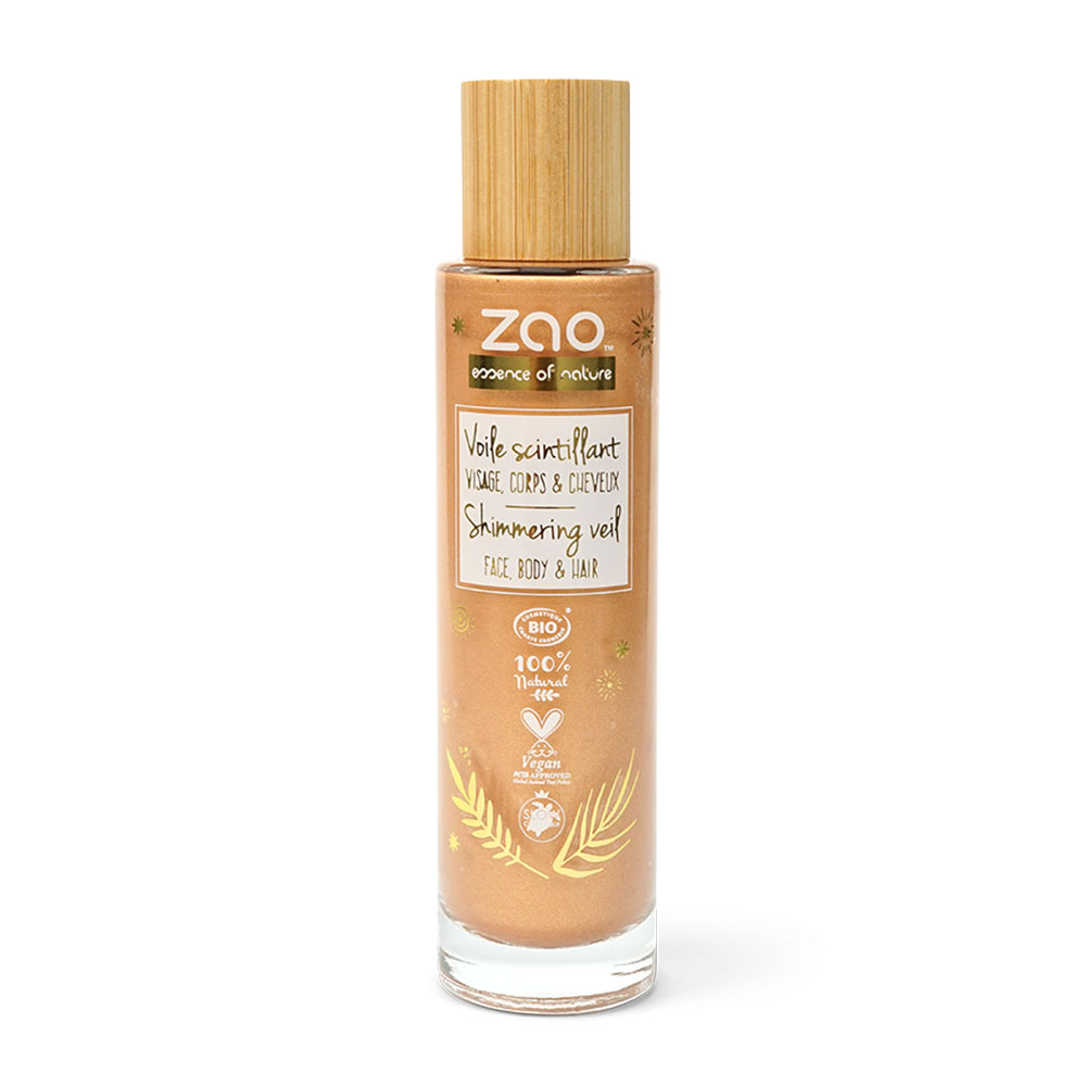 zao essence of nature Voile scintillant 50 ml ZAO Voie scintillant Certifié Bio, Formule 100% naturelle et Vegan