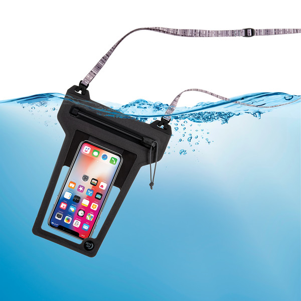 RUNOFF WATERPROOF PHONE POUCH - CHARCOAL - Handytasche