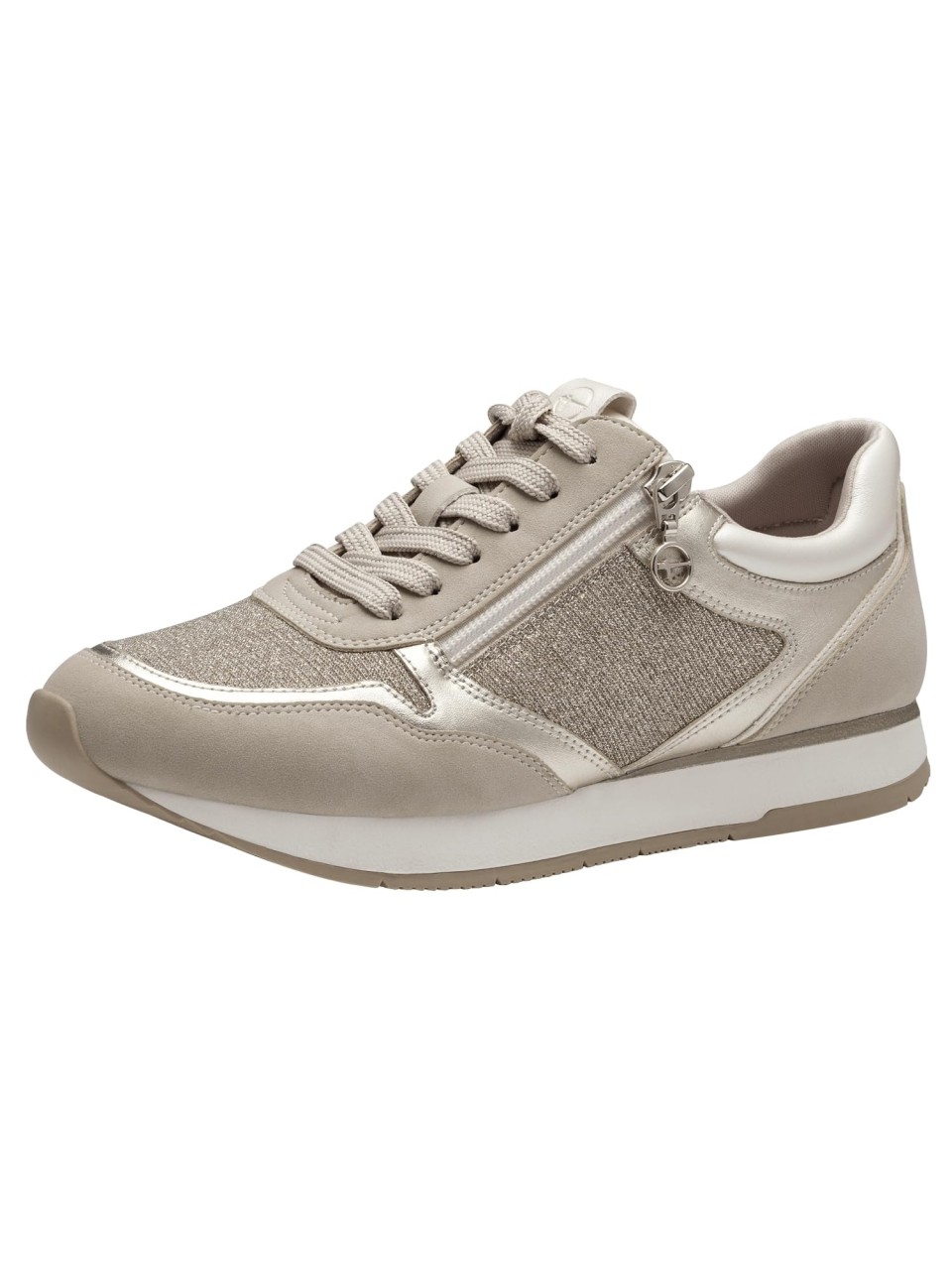 TAMARIS Freizeit Schnürer beige