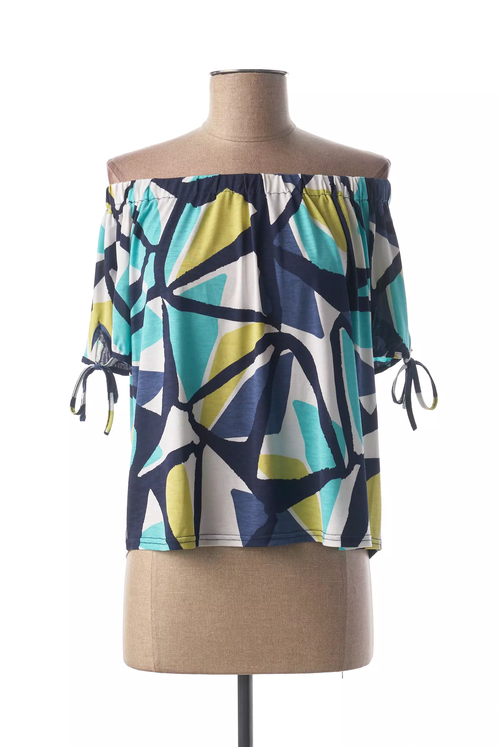 Marble Tops Femme couleur bleu