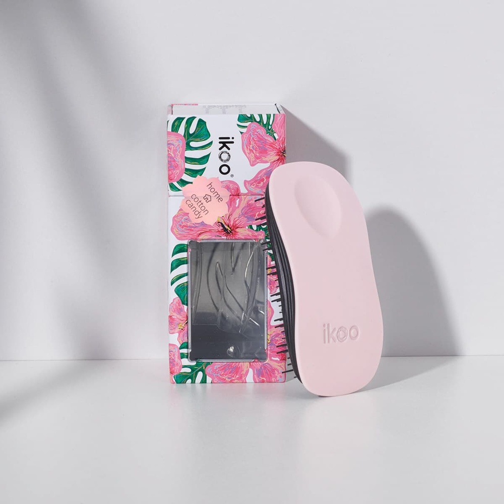 ikoo Brosse Démêlante ikoo Metallic - Home -Cotton Candy Brosse cheveux