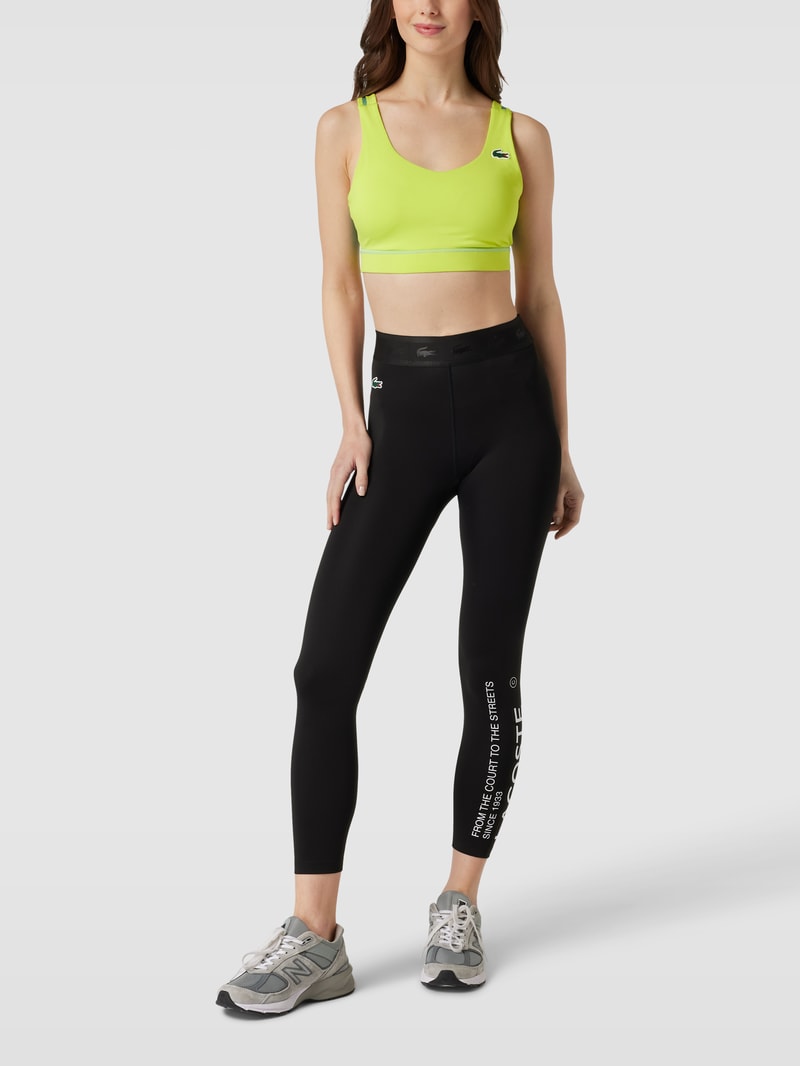 Bustier mit Logo-Detail in neon gelb