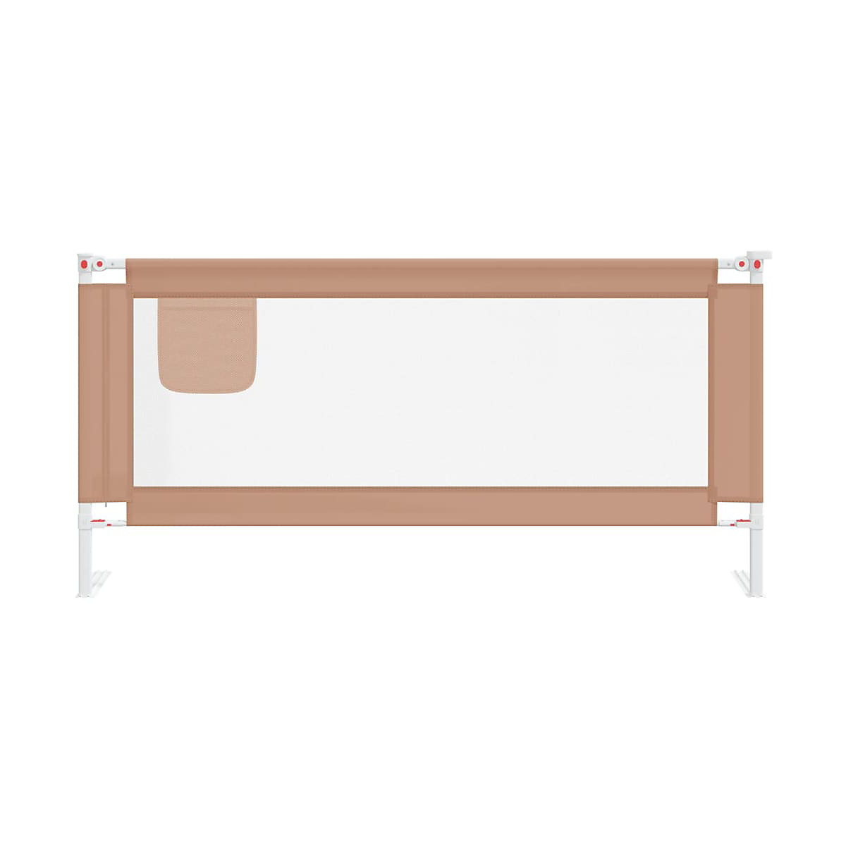 Kleinkind-Bettschutzgitter Taupe 190x25 cm Stoff