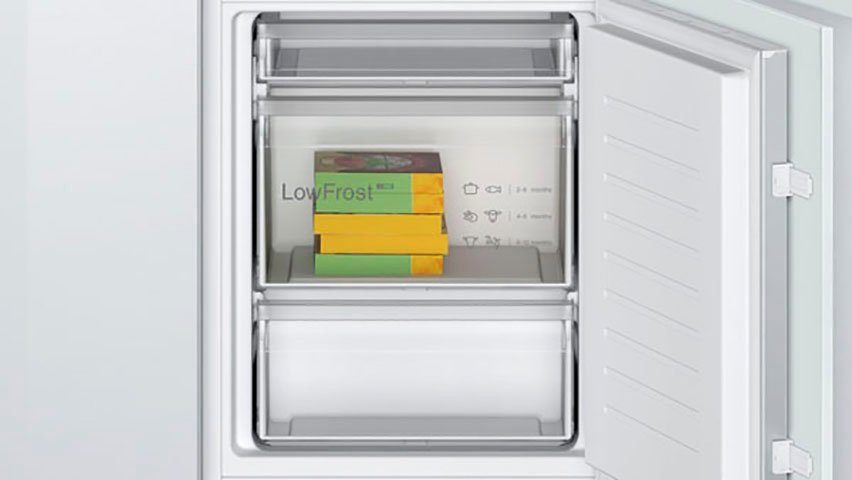 BOSCH Einbaukühlgefrierkombination Serie 4 KIV86VSE0, 177,2 cm hoch, 54,1 cm breit