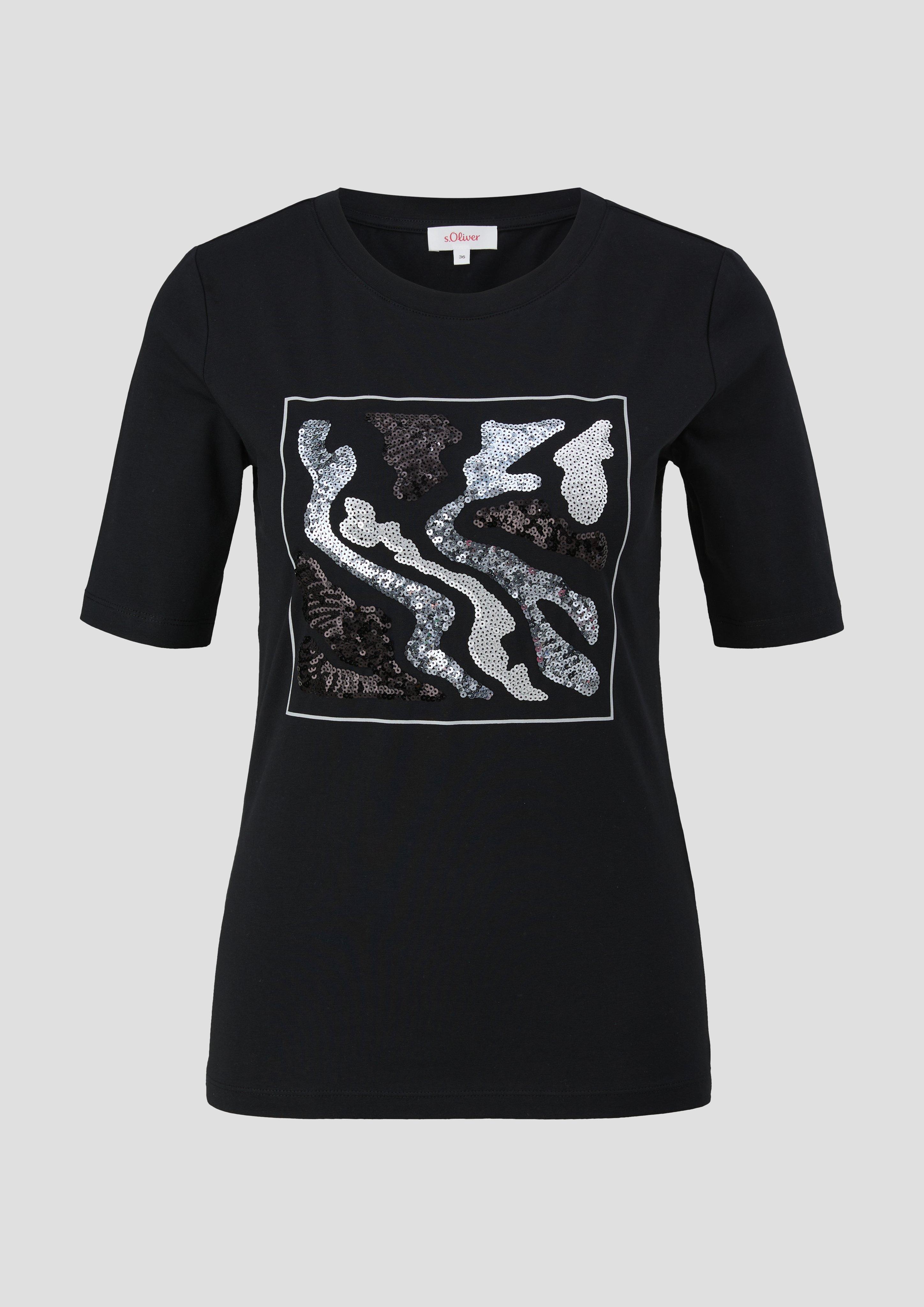 T-Shirt mit Pailletten-Detail  2152053-99D0