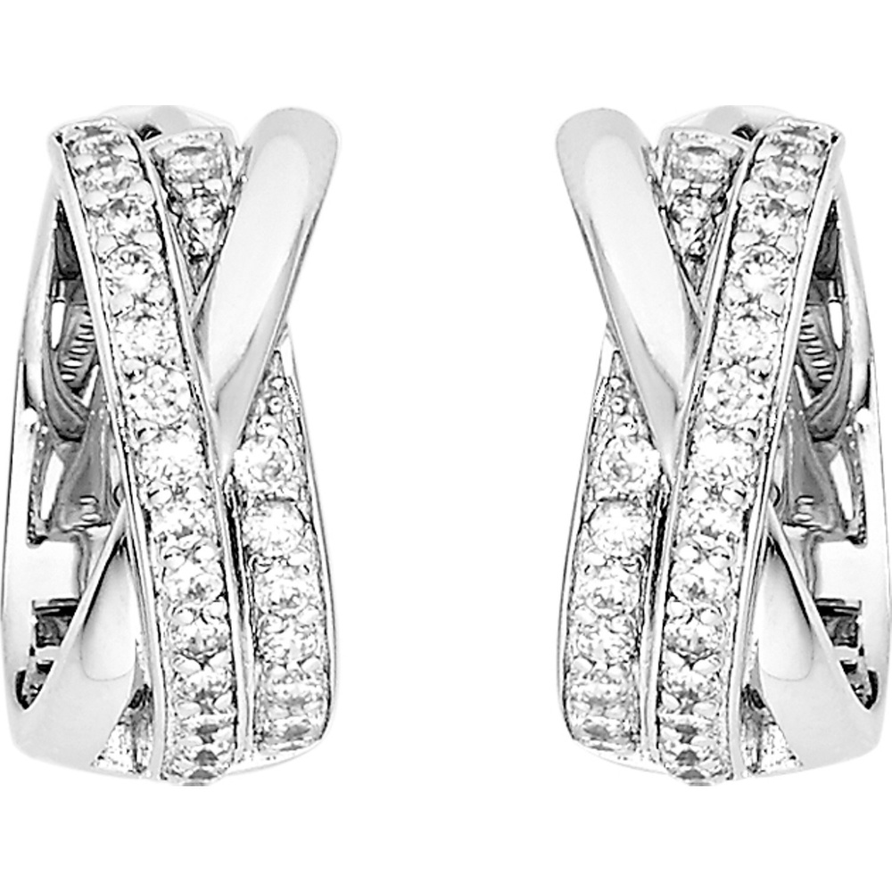 FAVS Créoles 925 Argent Boucles d'oreilles