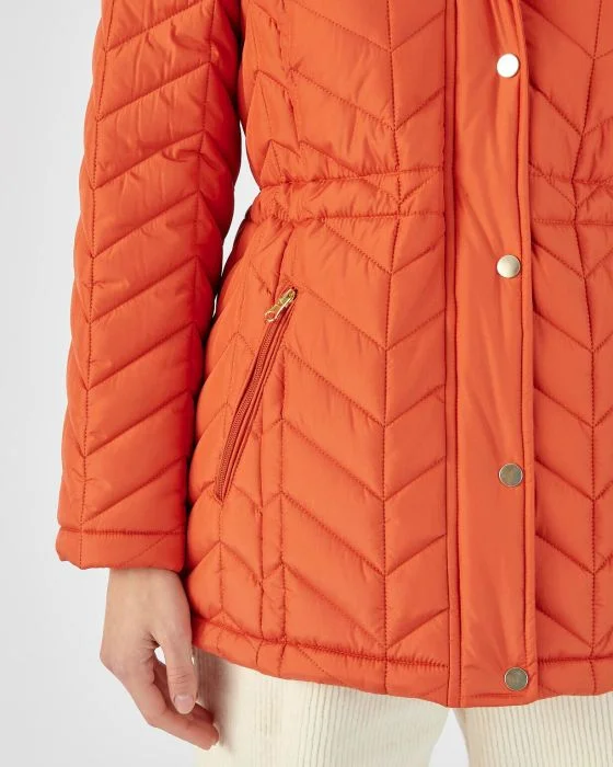 Parka matelassée zippée