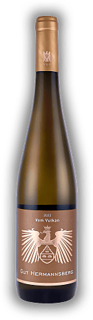 Gut Hermannsberg, Vom Vulkan Schlossböckelheimer Riesling, VDP.ORTSWEIN, trocken, 2022, Nahe  Gut Hermannsberg, Vom Vulkan Schlossböckelheimer Riesling, VDP.ORTSWEIN, trocken, 2022, Nahe  Ein vielschichtiger Wein, mit expressiver Herkunft. Jahrgang 2