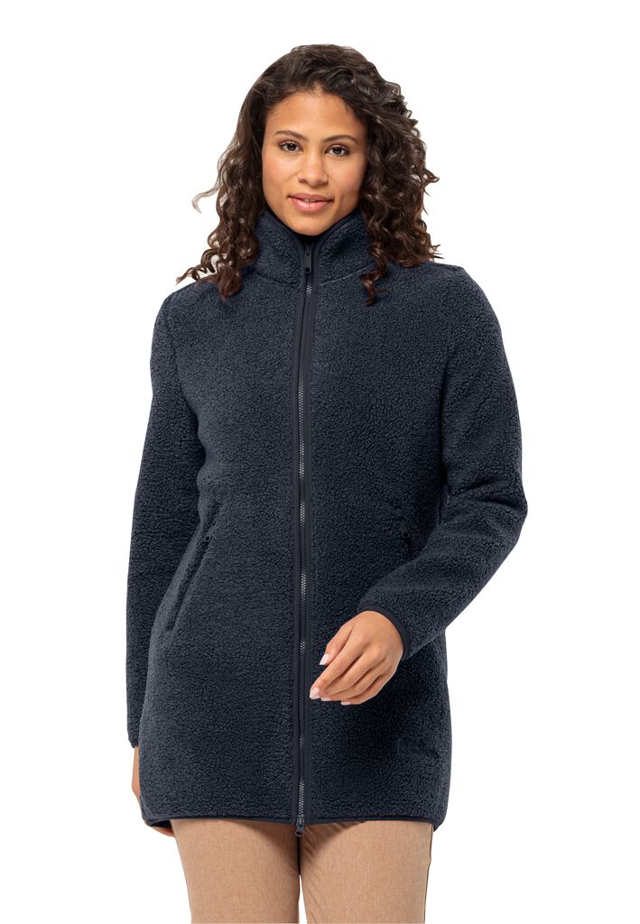 HIGH CURL COAT W Fleecemantel Damen