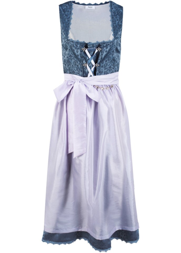 Dirndl mit Schürze in Midilänge (2-tlg. Set)
