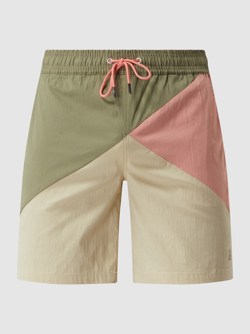 Shorts mit Stretch-Anteil in olivgrün