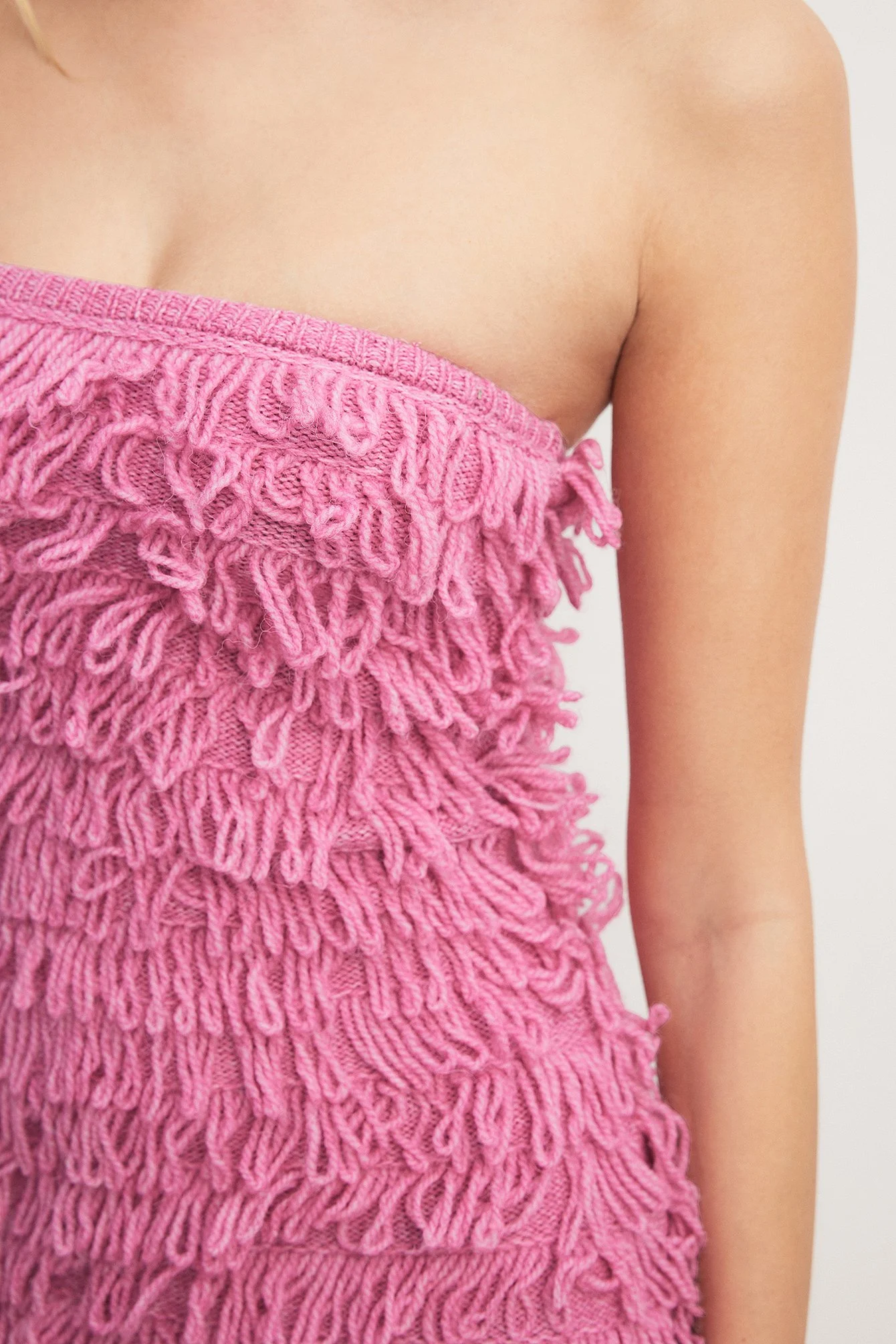 Mini-Strickkleid mit Schleifendetail