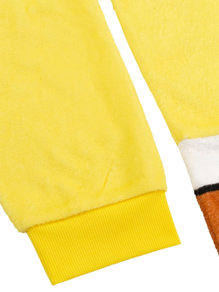 SpongeBob SpongeBob Schwammkopf Kostüm Overall Kapuze Onesie Jumpsuit Einteiler in gelb günstig kaufen